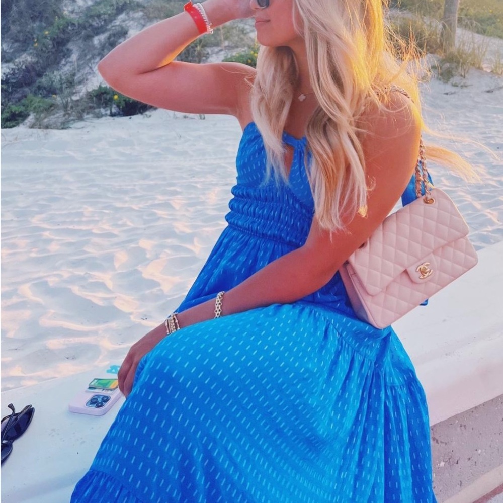 INTERMIX blue maxi dress